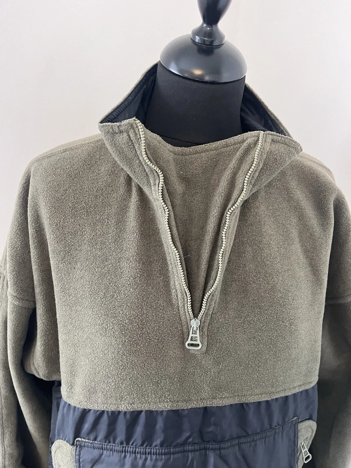 Chaqueta ajustada vintage D&G Dolce & Gabbana verde recortada polar XS bolsillo frontal Foto 3 de 4