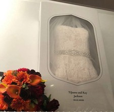 ***BEAUTIFUL*** David's Bridal Layered Lace Mermaid Wedding Dress Size 16