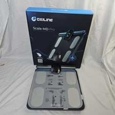 Oxiline Scale MD Pro Smart Body Composition Scale Black Digital Display App Sync