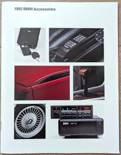 vintage BMW dealer accessory lifestyle catalog 1992