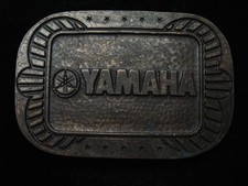 RA15155 VINTAGE 1970s **YAMAHA MOTORCYCLES** BRASSTONE BELT BUCKLE