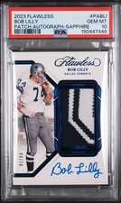 bob lilly flawless patch auto /10 psa 10