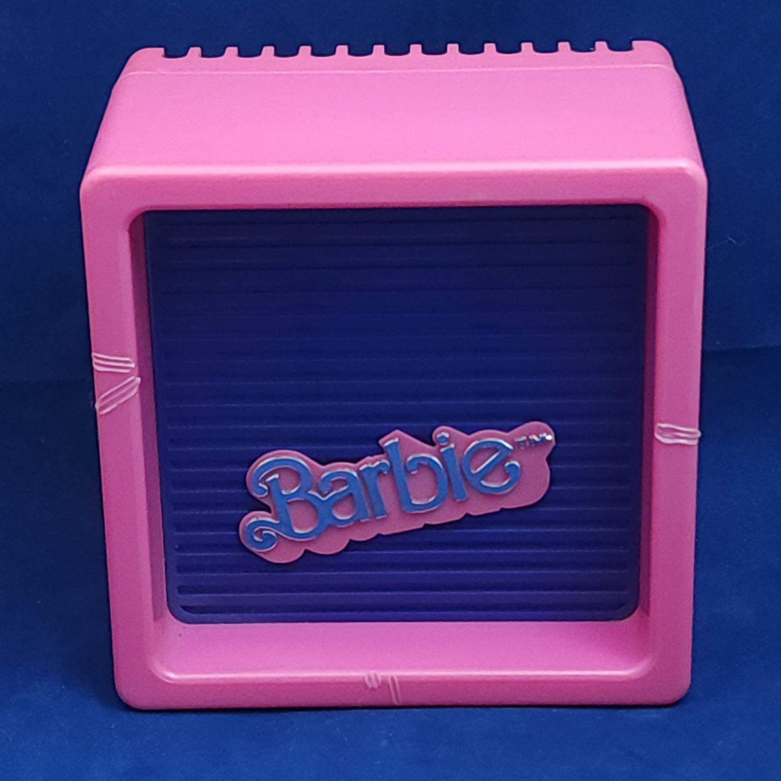 Barbie Radio System Pink Stereo 1984 with Matching Speakers Vintage lot of 3