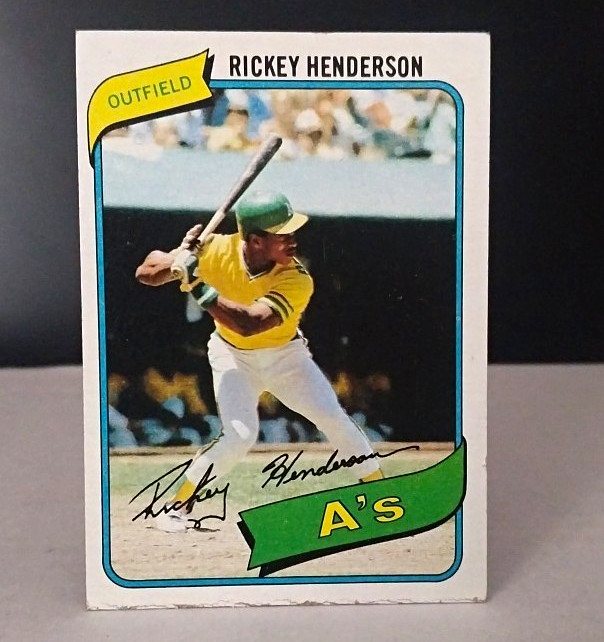 Topps 2 Card Rookie  Lot Rickey Henderson A's #482 & Mark McGwire USA #401