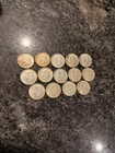 [Lot of 14] Silver Kennedy Half Dollars 40% Silver Circulated - Estate Sale
