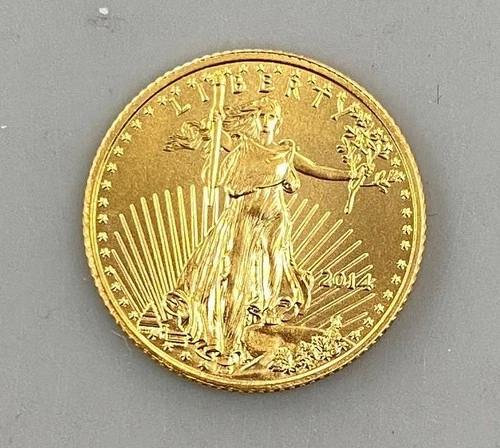 2014 US 1/10th ozt Gold BU $5 Eagle Coin L23947