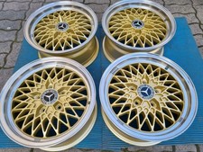 EXIP Alufelgen 7 X 15 Zoll ET36 LK 5X112 Mercedes W201 190e W124 BBS Gold Felgen
