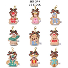 Japan Disney Plush Keychain Christmas Cookie Mickey Donald Baymax【US STOCK】