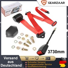 3 punkt gurt Sicherheitsgurt Für Audi A3 mit E Prüfung Anschnallgurt 373cm Rot
