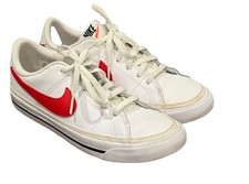 Nike Court Legacy GS White Red DA5380-105 Youth Size 3.5Y
