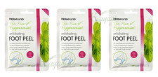 3 x Derma V10 Exfoliating Foot Peel Mask Removes Dead Skin Socks Baby Soft Feets