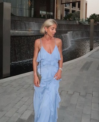 ZARA NWT XS, S, M, L, WOMAN SS25 RUFFLED DRESS ZW COLLECTION MID-BLUE  9779/040 | eBay
