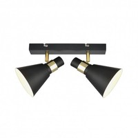 Schwarz Gold Moderne Skandinavisch Spot Strahler Reflektor 2X40W/E14
