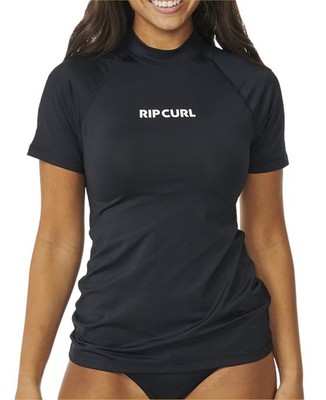 Rip Curl Classic Surf UPF Short Sleeve Surf Tee Black Damen