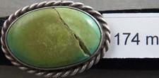 Vintage Navajo Turquoise  Sterling Silver Ring, Signed