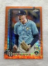 2025 Topps Chrome Logofractor Pete Fairbanks Orange /25 #84