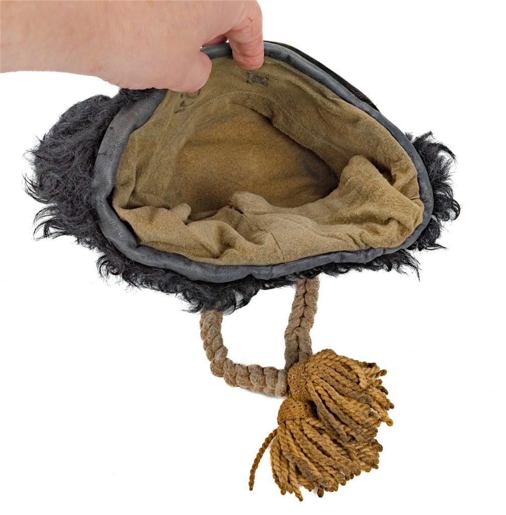 RARE 19th C. DUKE of LANCASTER REGT. WAR of 1812 GRENADIER BEARSKIN MITRE HAT