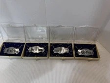 Vintage Bar Liquor Cabinet Alcohol Bottle BOURBON VODKA SCOTCH GIN Decanter Tag