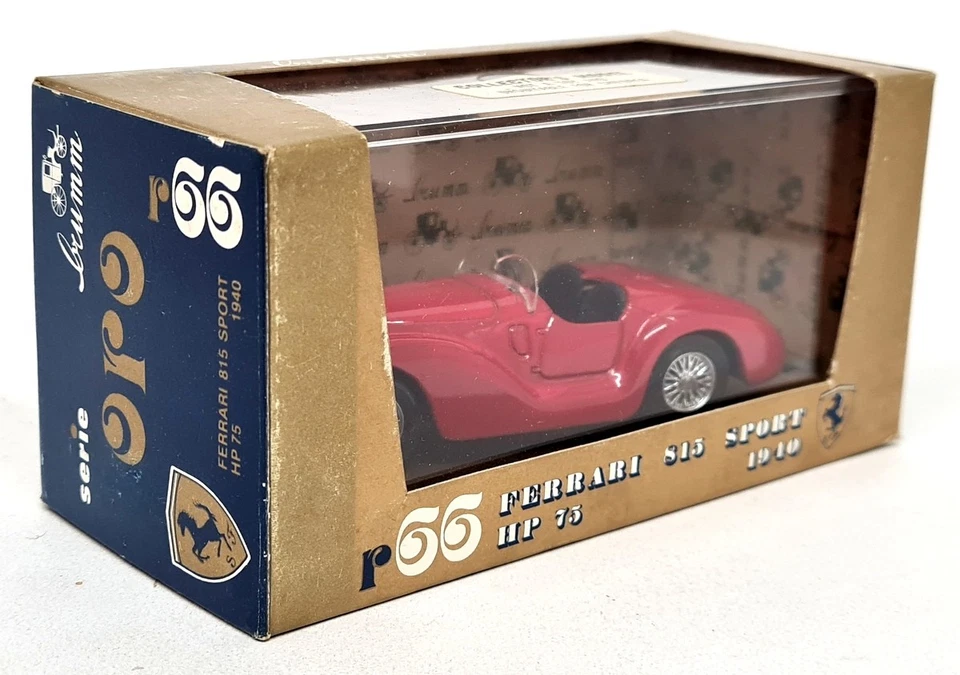 Brumm 1/43 R66 Ferrari 815 Sport HP 75 1940 Red Diecast Model Car - Image 2 of 4