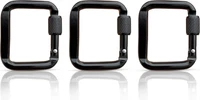 Viereckige Karabiner 3Er Set - Karabiner - Karabiner SchlüSselanhäNger - Schrau