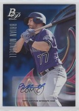 2018 Bowman Platinum Top Prospects Blue 133/150 Brian Mundell #TOP-48 Auto 0c6