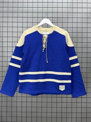 Nike x Bode Recreation Hockey Sweater M Blue Wool Blend