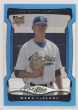 2009 Topps Finest Blue Refractor 380/399 Wade LeBlanc #137 2u3