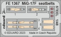 Eduard Accessories FE1367 - 1:48 Mig-17F Seatbelts Steel 1/48 Ammo - Neu