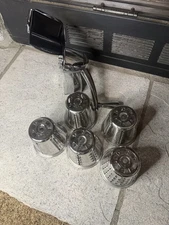 Stainless Steel Rotary Cheese Grater w/ 5 Drum Blades – Read Description – As Is