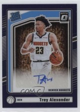 2024 Donruss Optic Rated Rookie Signatures Purple Prizm Trey Alexander Auto 15ts