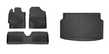 Frogum Fußmattensatz Autoteppich + Kofferraumwanne für Toyota Yaris P21 PA1 PH1