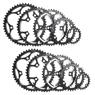 KRANX 104BCD schmales breites Fahrrad MTB Kettenblatt Einzelzahn Kettenring schwarz