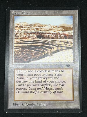 Magic the Gathering MTG Strip Mine (Uneven Horizon) Land Antiquities Rare