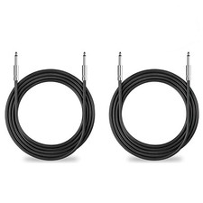 2Pack 100 ft 1/4" to 1/4" Speaker Cables, True 12AWG Patch Cords, 1/4 Male In...