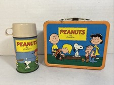 1973 Peanuts by Schulz Metal Lunch Box with Thermos by King-Seeley — listing 5