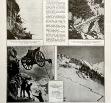 1916 World War 1 Mountain Troops Military Italy Austria Artillery XL LGADYC3