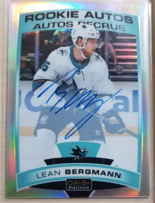 Lean Bergmann Rookie Rainbow Auto - San Jose Sharks - OPC Platinum 2019-20 NHL