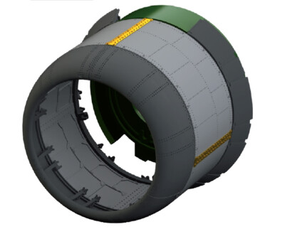Eduard Models 1/32 F4U-1 Corsair Cowling w/Alternate Cooling Flaps for Tamiya