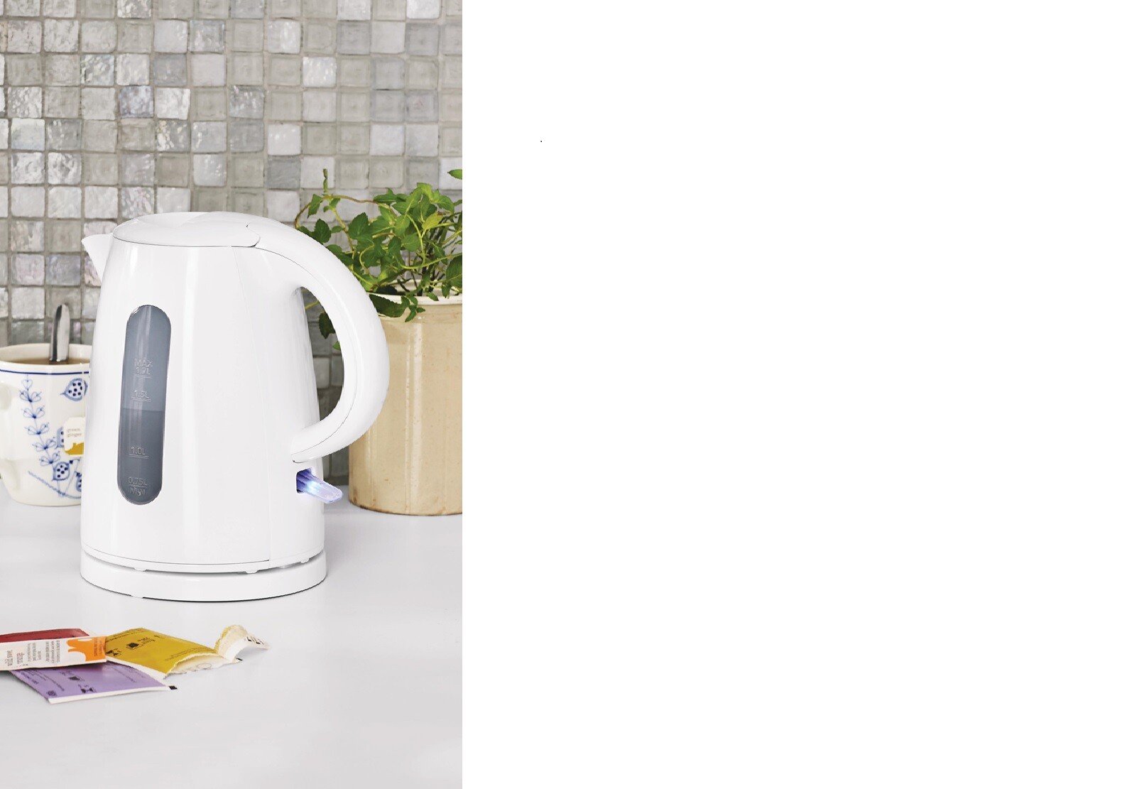 Mainstays Plastic Electric Kettle, White, 1.7 Liter eBay