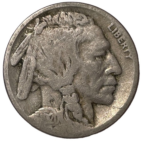 1920-S BUFFALO Nickel 5¢ Tougher Date, Mintage 9.3 Million, Pulled