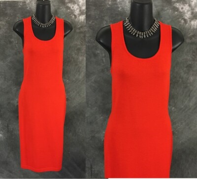 NWT NEW BEAUTIFUL St John collection knit bright orange dress size 4