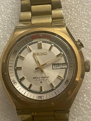 VINTAGE SEIKO BELL MATIC 39 mm 17 j. 4006-6040 AUTOMATIC ALARM MEN'S WATCH  | eBay