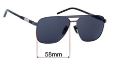 SFx Replacement Sunglass Lenses fits Gucci GG1164S - 58mm Wide