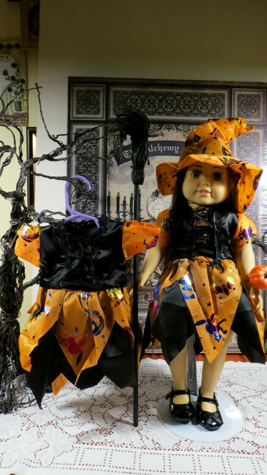 american girl doll witch costume