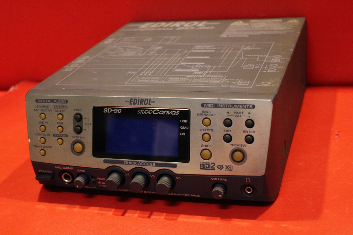 USED Roland Edirol SD-90 Studio Canvas MIDI Sound Module Interface