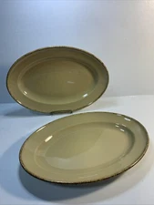 2  Steelite International England  12.5" Terramesa Wheat Oval Serving Platter