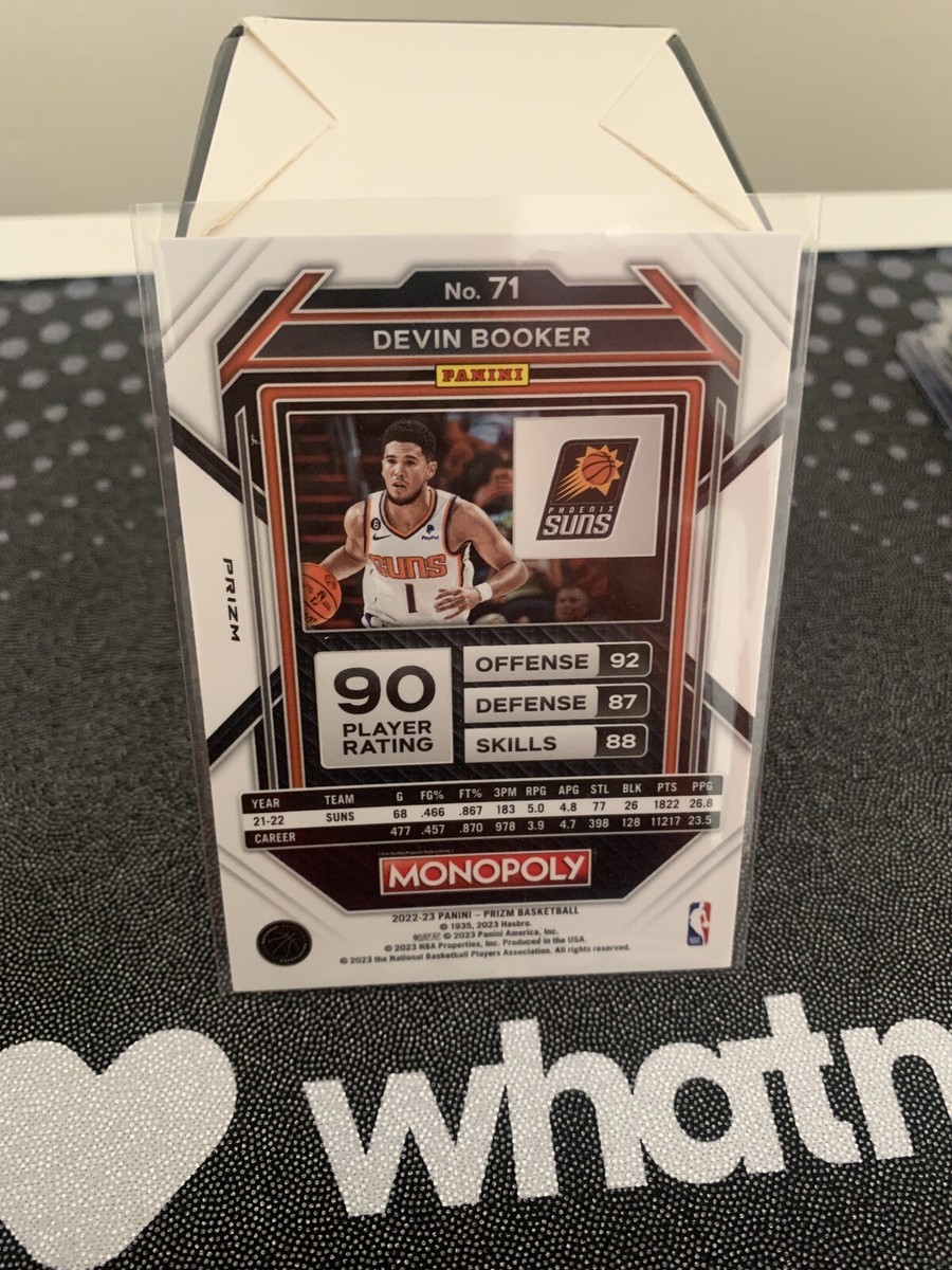2022-2023 Panini Prizm NBA Monopoly Devin Booker #71 Black Icon