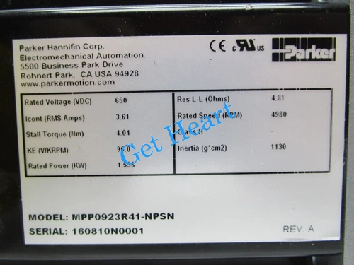 NEW  PARKER MPP0923R41-NPSN SERVO MOTOR FedEx or DHL