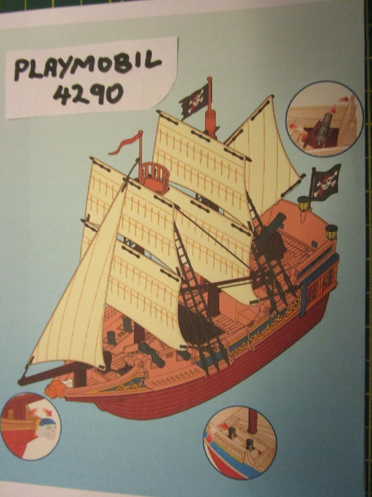 Playmobil pirate ship spare parts ** l @ @ k **