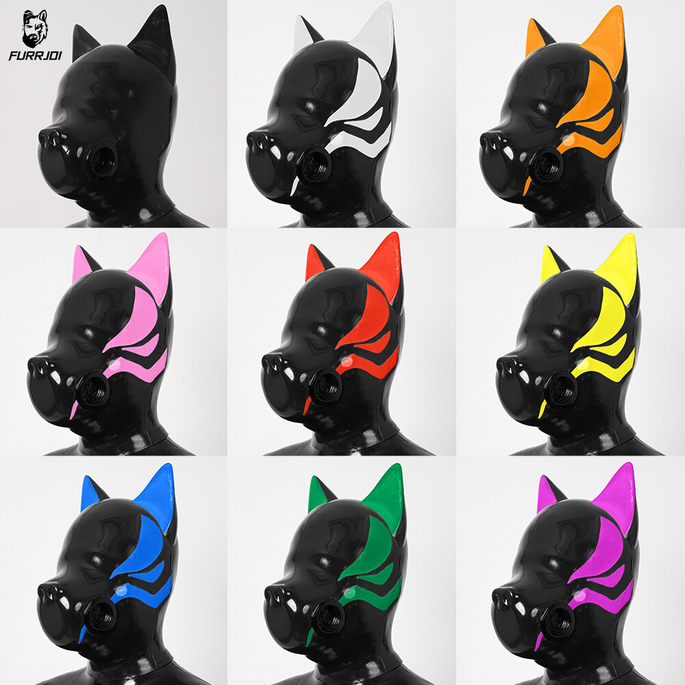 FURRJOI Silicone IRE Drone Mask Hood with Air Vent For BDSM